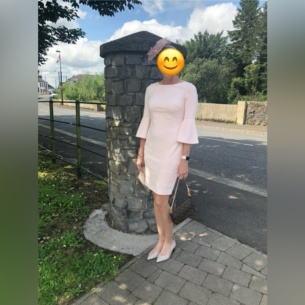 Calvin Klein Light Pink Bell Sleeve Dress - Picture 5 of 9